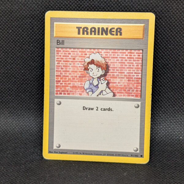 Pokémon Bill Base Set 91/102 Trainer Common · Lightly Played
