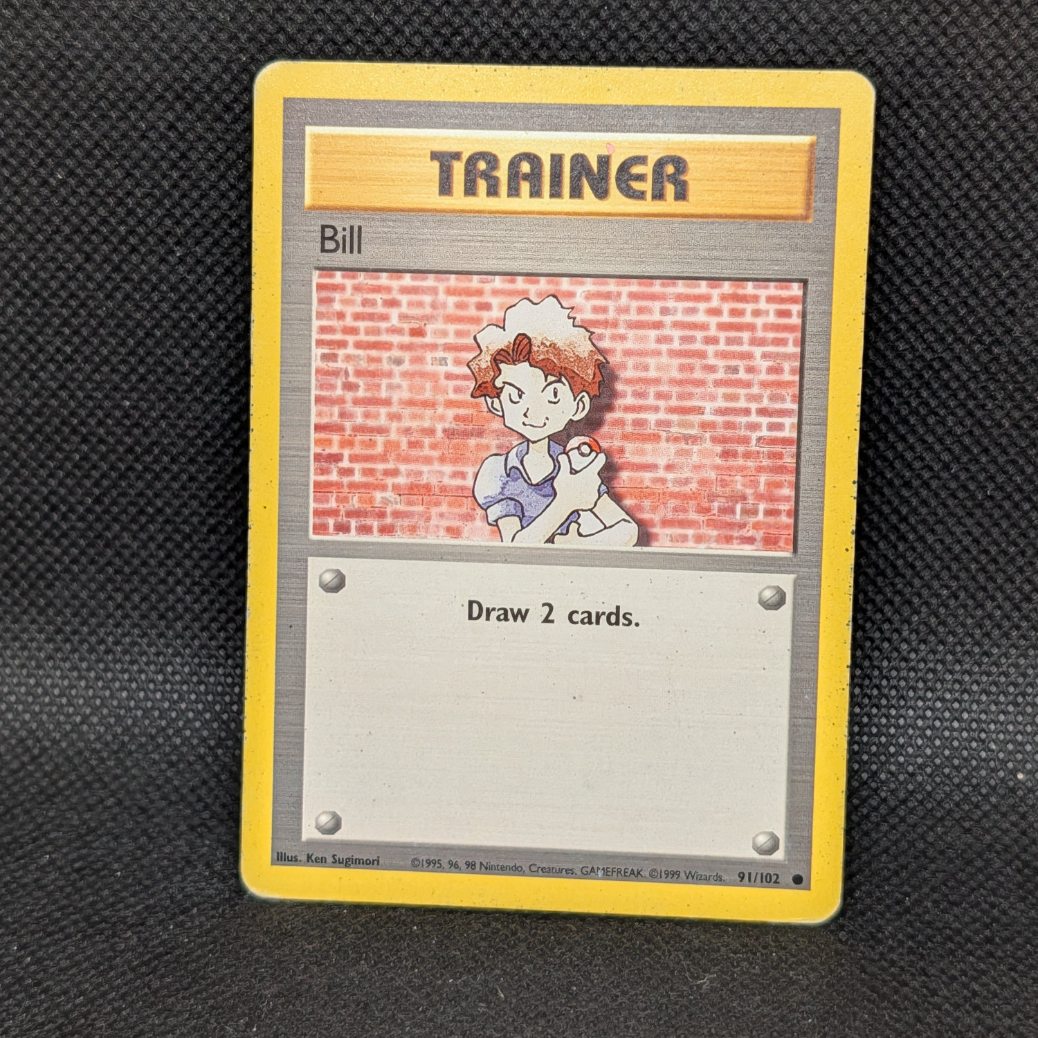 Pokémon Bill Base Set 91/102 Trainer Common · Lightly Played
