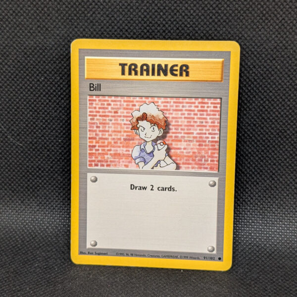 Pokémon Bill Base Set 91/102 Common Trainer · Lightly Played