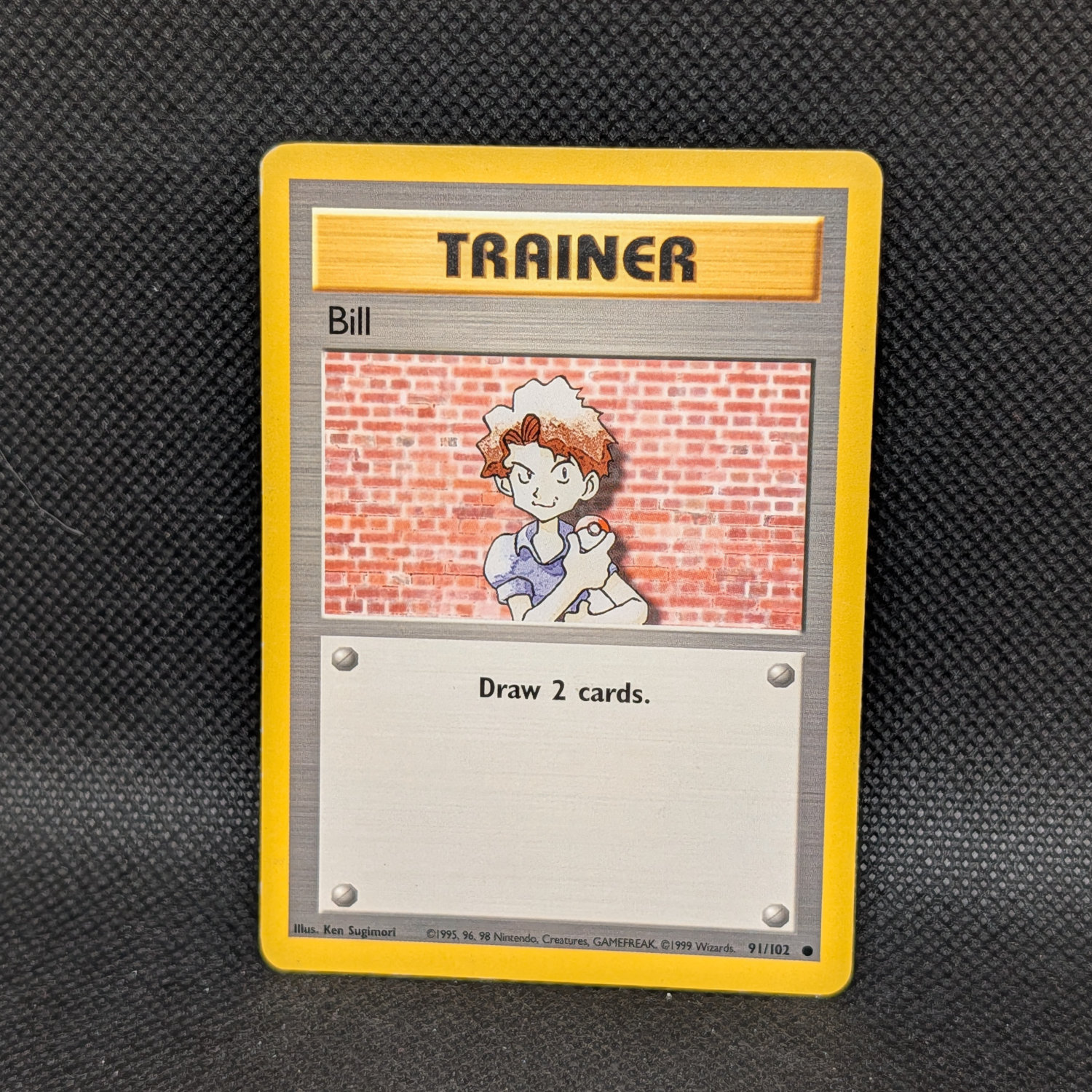 Pokémon Bill Base Set 91/102 Common Trainer · Lightly Played