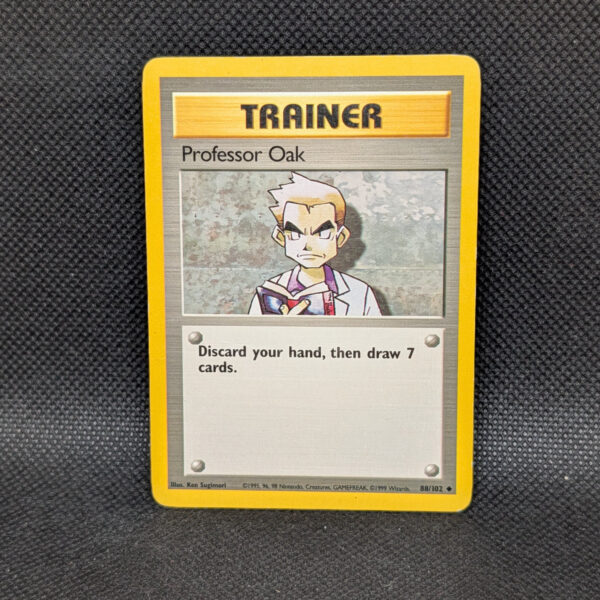 Pokémon Professor Oak Base Set 88/102 Trainer Unlimited · Lightly Played