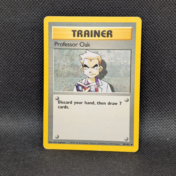 Pokémon Professor Oak Base Set 88/102 Trainer Unlimited · Lightly Played
