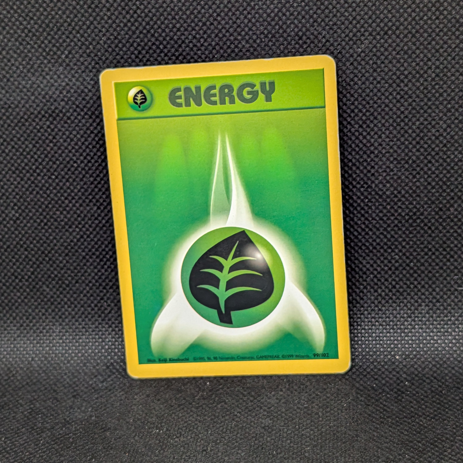 Pokémon Grass Energy Base Set 99/102 Common Unlimited · Lightly Played