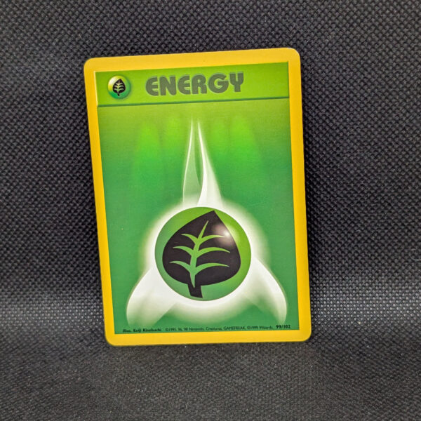 Pokémon Grass Energy Base Set 99/102 Common · Near Mint Unlimited