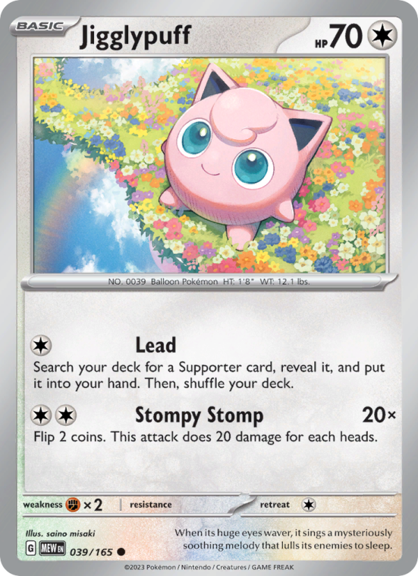 Jigglypuff - 039/165 - Reverse Holo - Pokémon 151