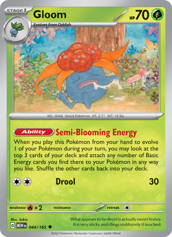 Gloom - 044/165 - Non-Holo - Pokémon 151