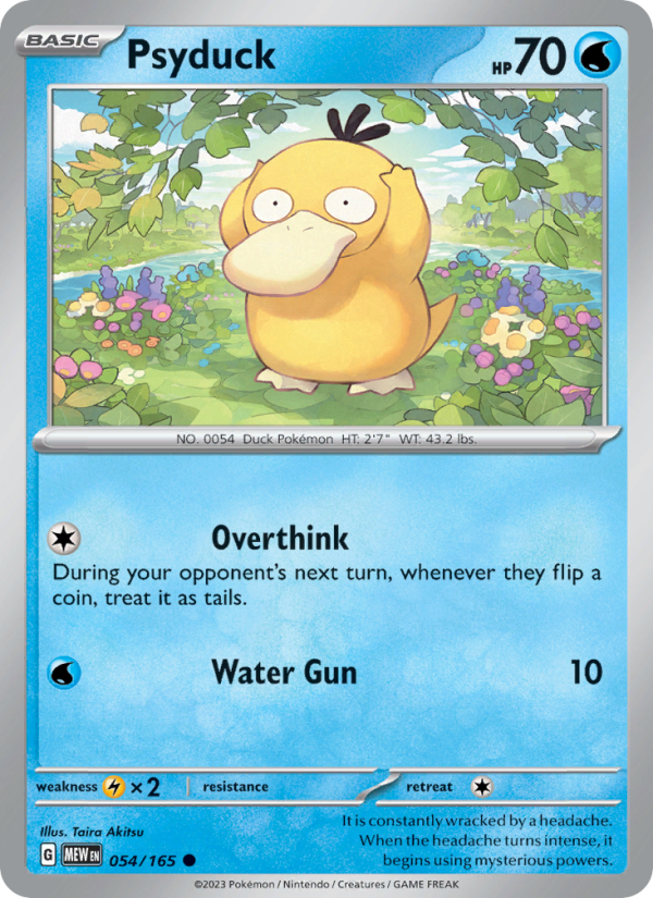 Psyduck - 054/165 - Reverse Holo - Pokémon 151