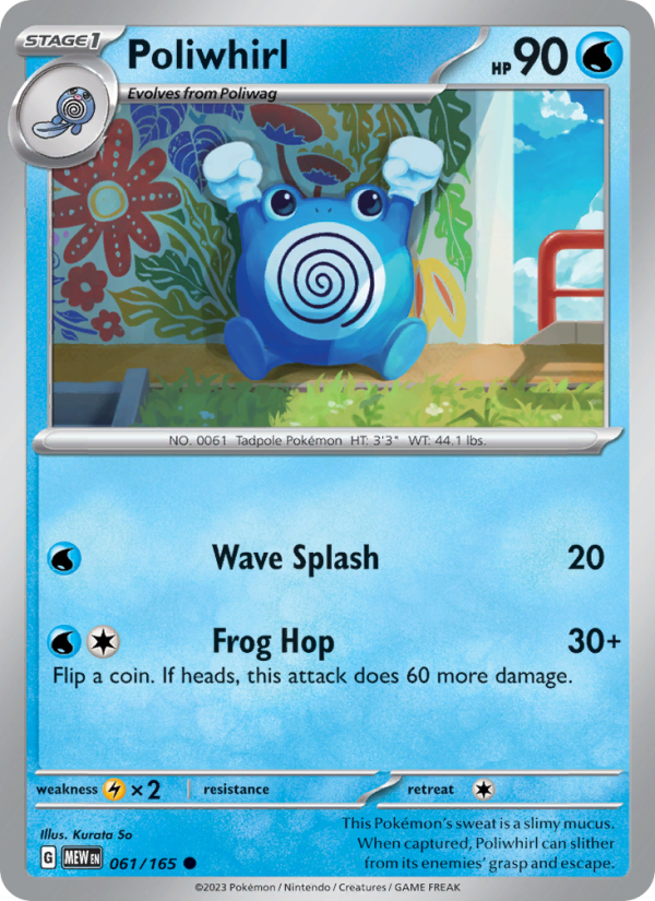 Poliwhirl - 061/165 - Non-Holo - Pokémon 151