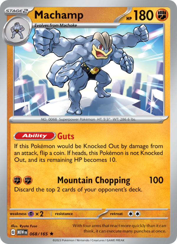 Machamp - 068/165 - Holo - Pokémon 151