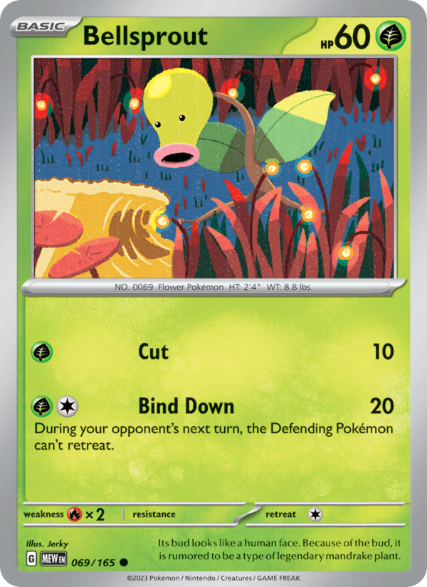 Bellsprout - 069/165 - Reverse Holo - Pokémon 151