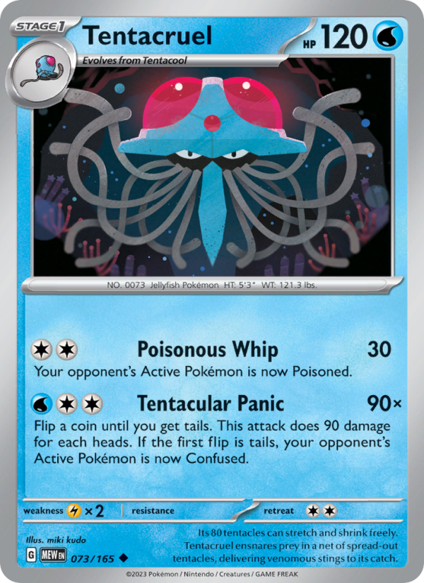 Tentacruel - 073/165 - Reverse Holo - Pokémon 151