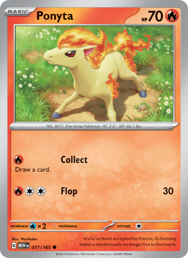 Ponyta - 077/165 - Reverse Holo - Pokémon 151