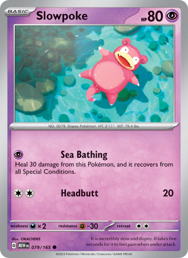 Slowpoke - 079/165 - Reverse Holo - Pokémon 151