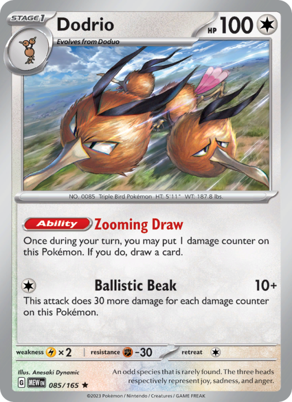 Dodrio - 085/165 - Holo - Pokémon 151