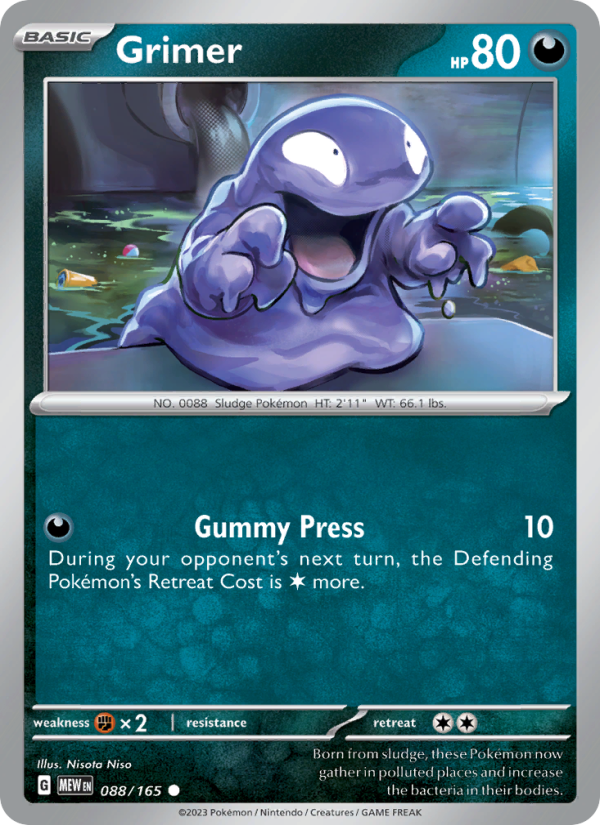 Grimer - 088/165 - Non-Holo - Pokémon 151