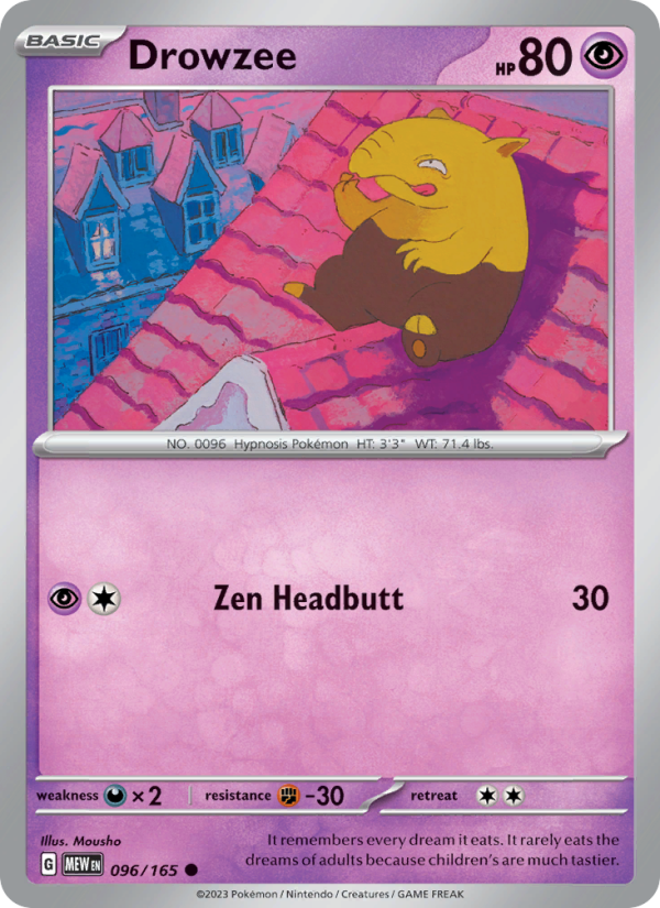 Drowzee - 096/165 - Non-Holo - Pokémon 151
