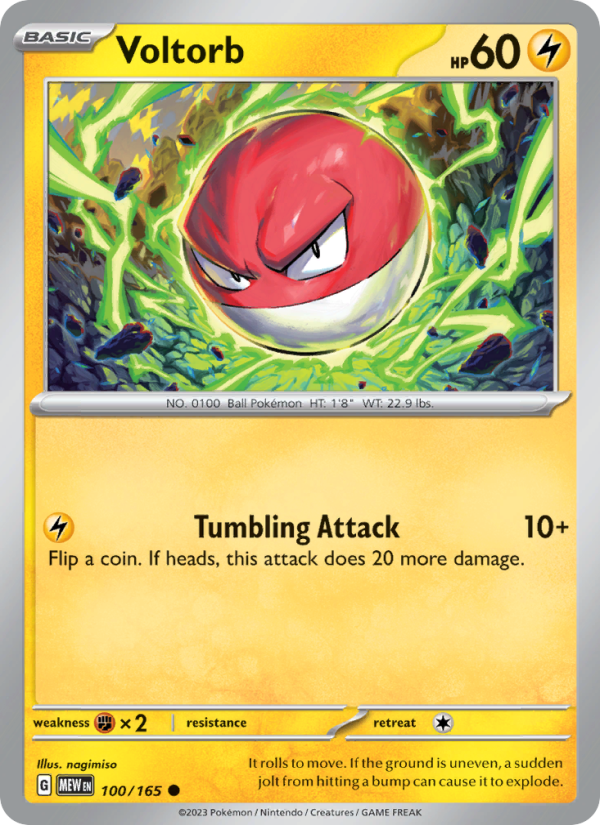 Voltorb - 100/165 - Non-Holo - Pokémon 151