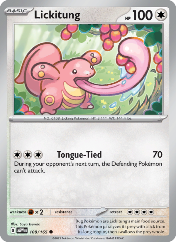 Lickitung - 108/165 - Reverse Holo - Pokémon 151