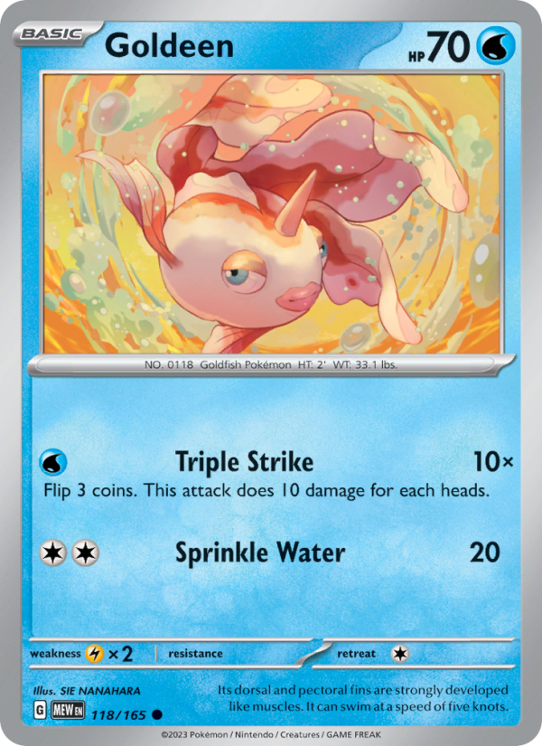 Goldeen - 118/165 - Non-Holo - Pokémon 151