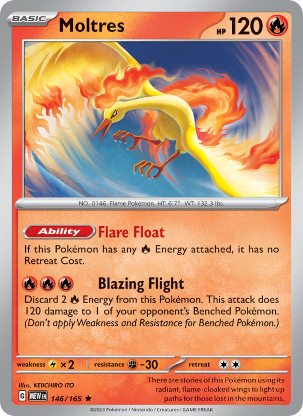 Moltres - 146/165 - Holo - Pokémon 151