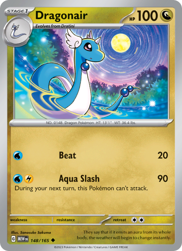Dragonair - 148/165 - Reverse Holo - Pokémon 151