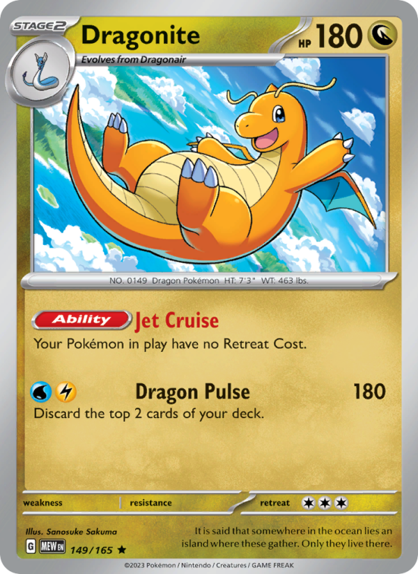 Dragonite - 149/165 - Holo - Pokémon 151