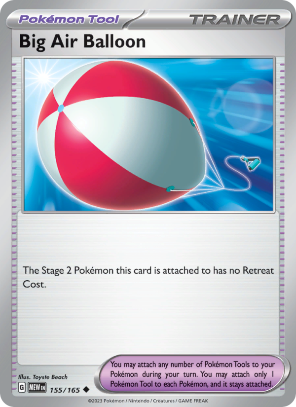 Big Air Balloon - 155/165 - Non-Holo - Pokémon 151