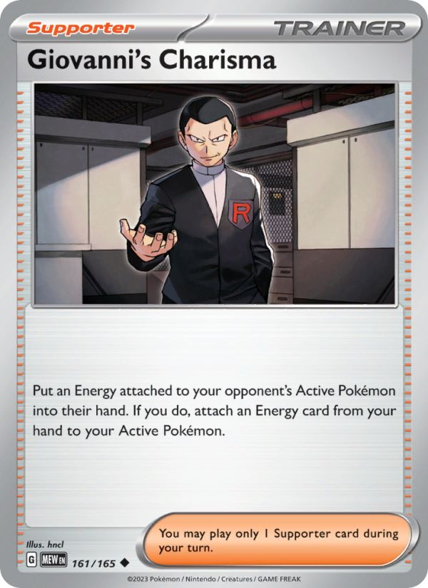 Giovanni's Charisma - 161/165 - Reverse Holo - Pokémon 151