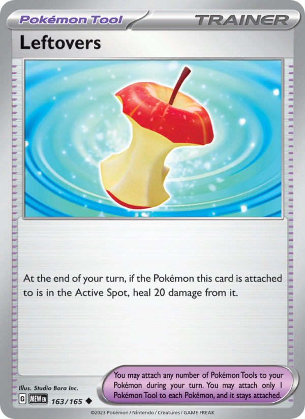 Leftovers - 163/165 - Reverse Holo - Pokémon 151