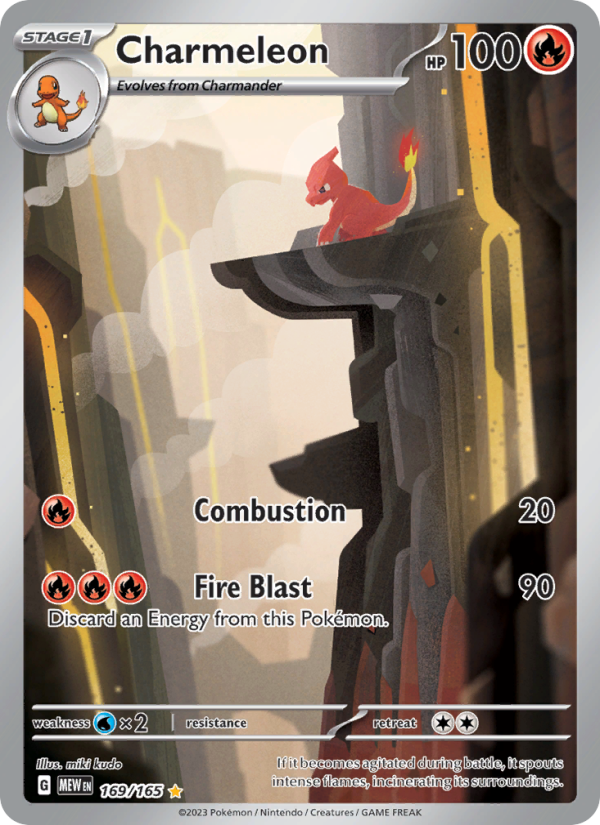 Charmeleon - 169/165 - Holo - Pokémon 151
