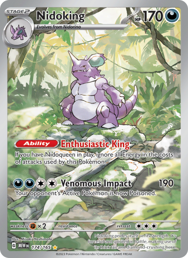 Nidoking - 174/165 - Holo - Pokémon 151