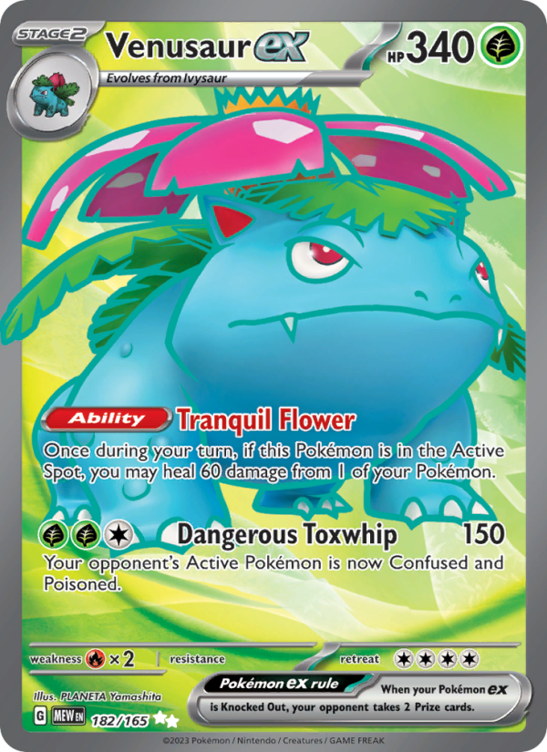 Venusaur ex - 182/165 - Holo - Pokémon 151