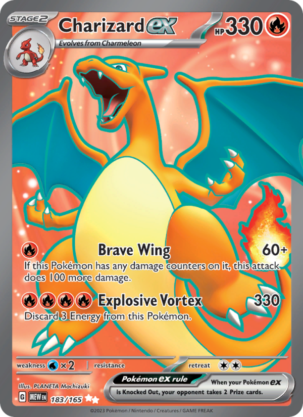 Charizard ex - 183/165 - Holo - Pokémon 151