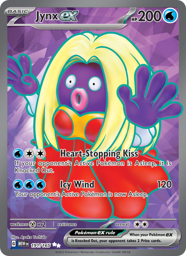 Jynx ex - 191/165 - Holo - Pokémon 151