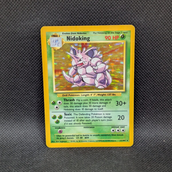 Pokémon Nidoking Base Set 11/102 Holo Rare Unlimited · Lightly Played