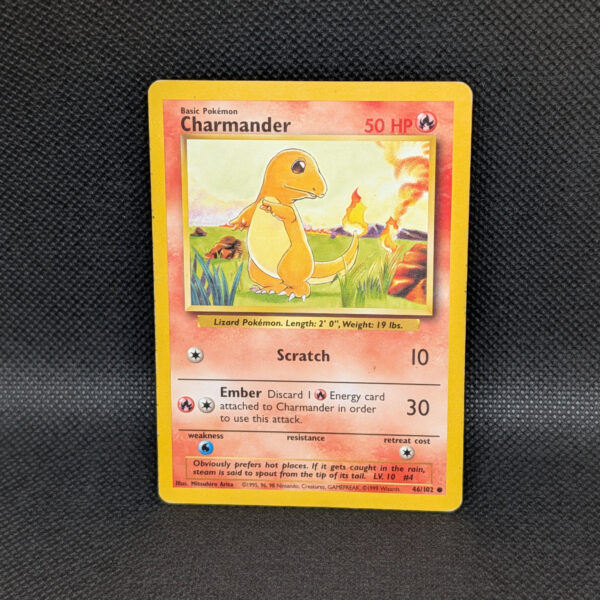 Pokémon Charmander Base Set 46/102 Common Unlimited · Lightly Played