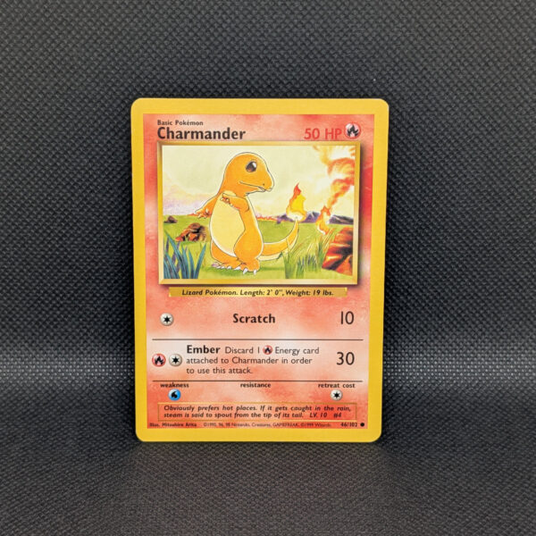 Pokémon Charmander Base Set 46/102 Common · Near Mint Unlimited