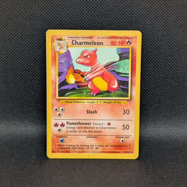 Pokémon Charmeleon Base Set 24/102 Uncommon · Lightly Played · Unlimited