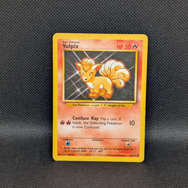 Pokémon Vulpix Base Set 68/102 Common · Lightly Played Unlimited