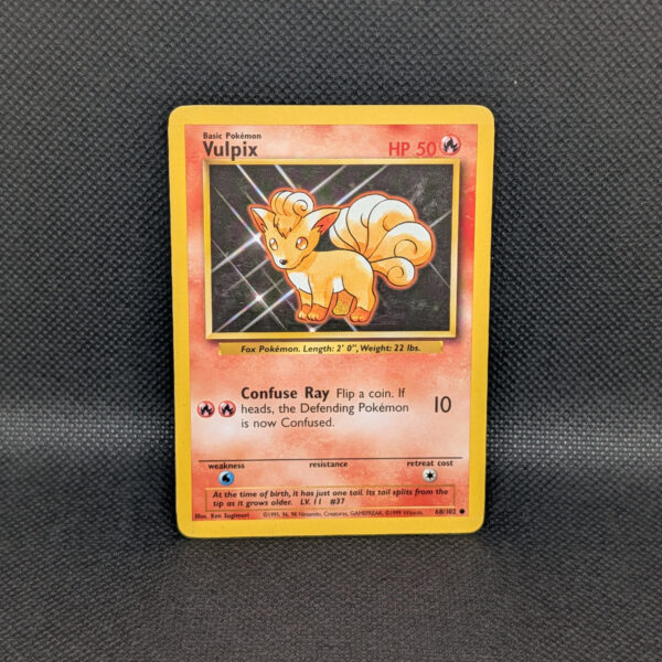 Pokémon Vulpix Base Set 68/102 Common · Lightly Played Unlimited