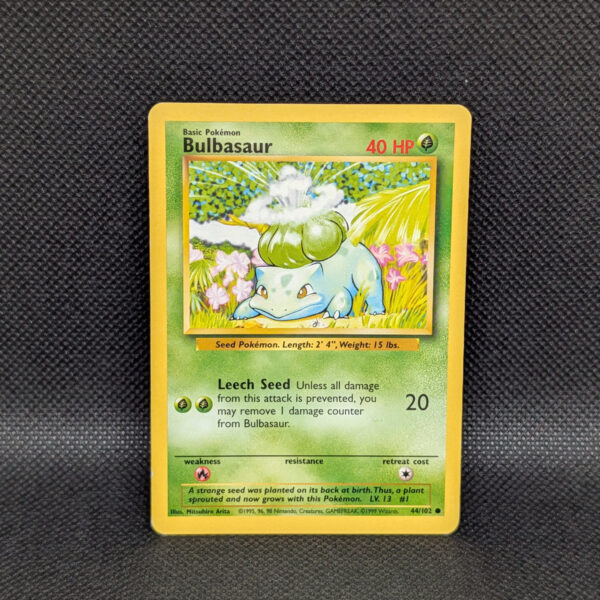 Pokémon Bulbasaur Base Set 44/102 Common · Lightly Played