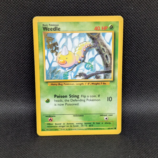 Pokémon Weedle Base Set 69/102 Common · Lightly Played Unlimited