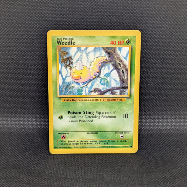 Pokémon Weedle Base Set 69/102 Common · Lightly Played Unlimited
