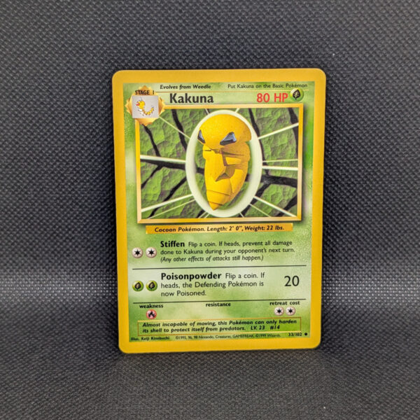 Pokémon Kakuna Base Set 33/102 Uncommon · Near Mint · Unlimited
