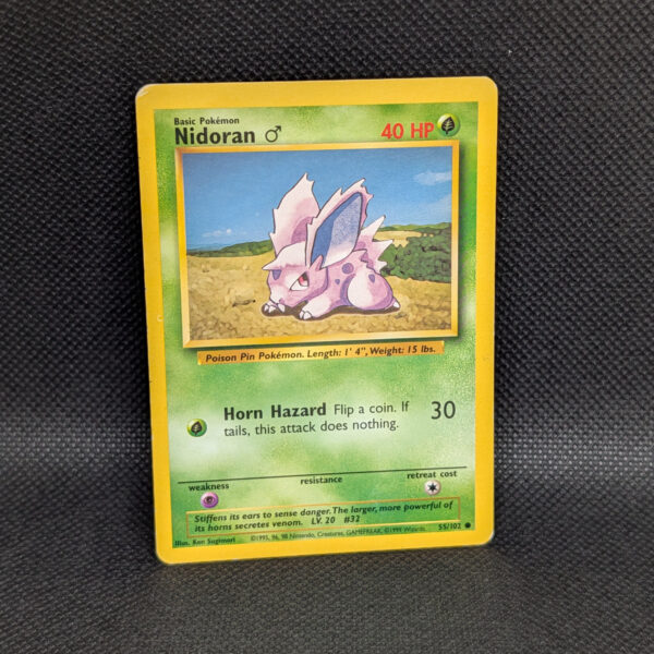 Pokémon Nidoran Male Base Set 55/102 Common · Lightly Played