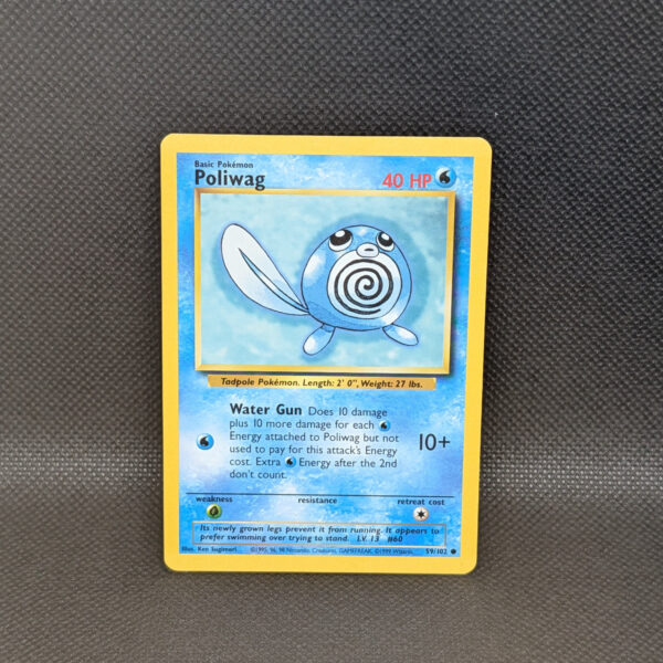 Pokémon Poliwag Base Set 59/102 Common · Lightly Played Unlimited