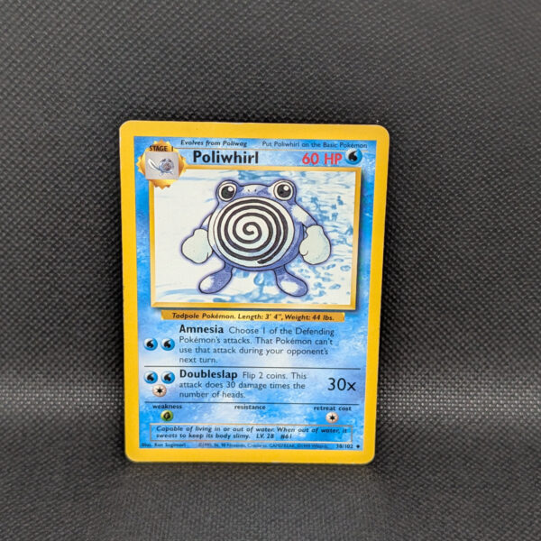 Pokémon Poliwhirl Base Set 38/102 Uncommon · Lightly Played