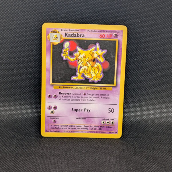 Pokémon Kadabra Base Set 32/102 Uncommon · Lightly Played · Unlimited