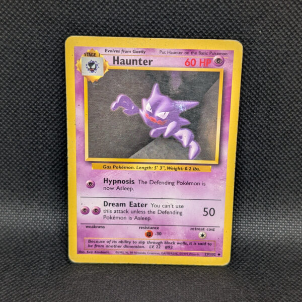 Pokémon Haunter Base Set 29/102 Uncommon · Lightly Played · 1999