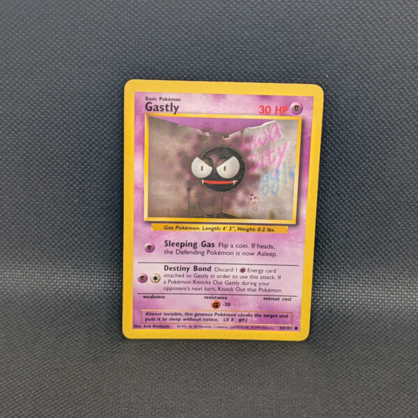 Pokémon Gastly Base Set 50/102 Common Unlimited · Heavily Played